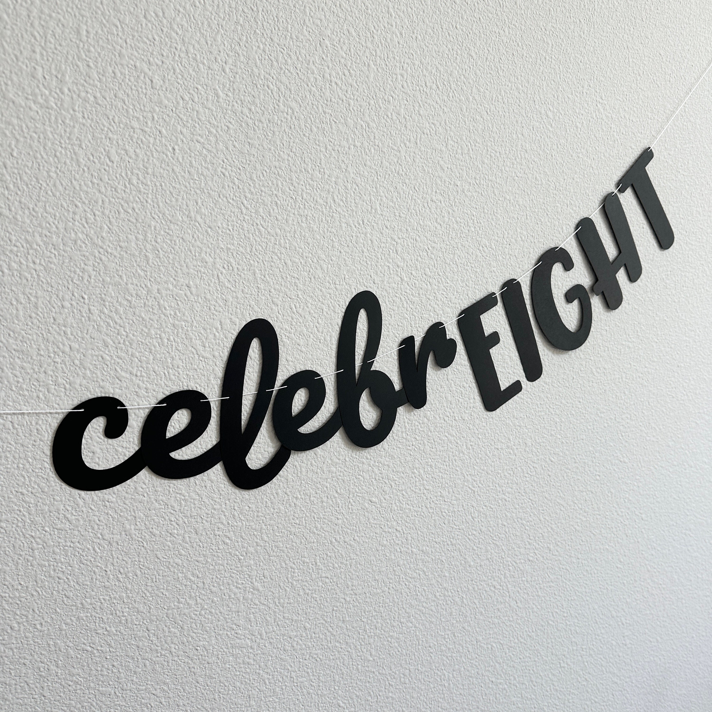 Celebreight, 8th Birthday Banner, Eighth Birthday, 8th Birthday Party ...