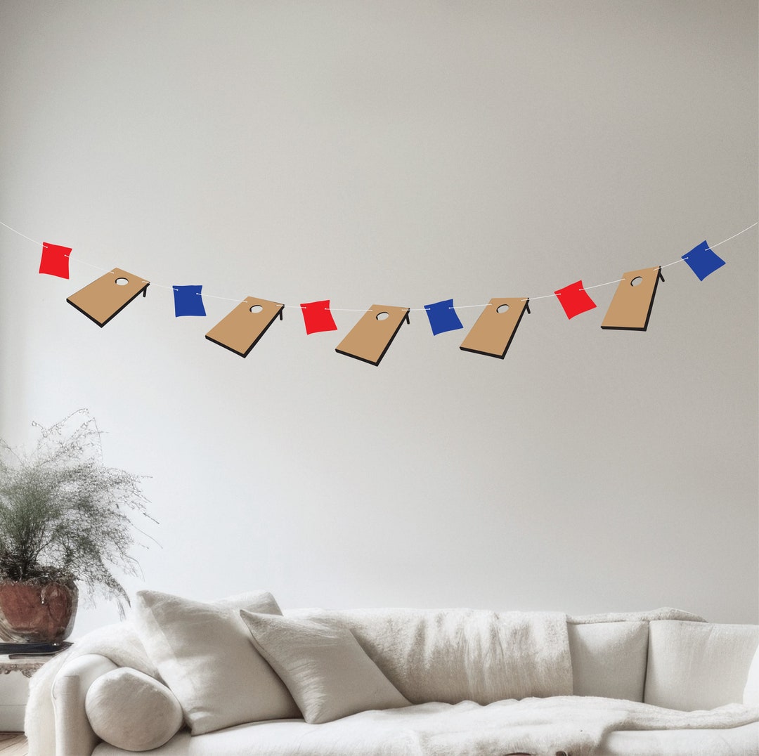Cornhole Banner Cornhole Garland Cornhole Birthday Cornhole Etsy