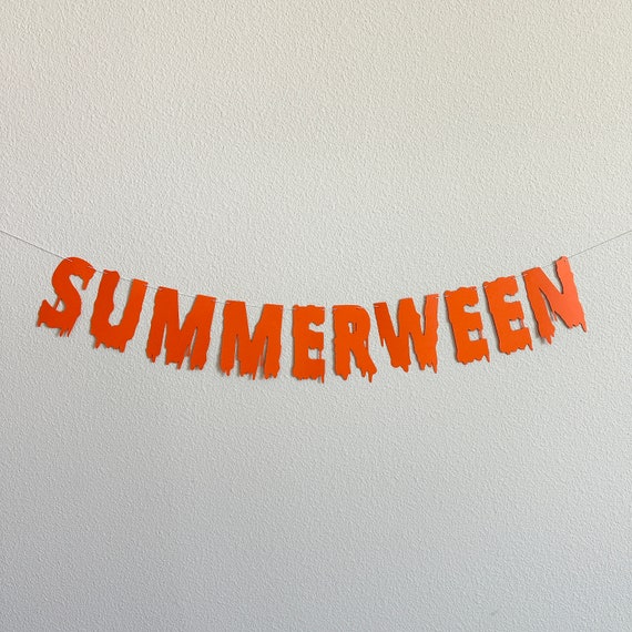 Summerween, Summer Halloween Party Decorations, Summerween Decorations, Summerween Party Banner