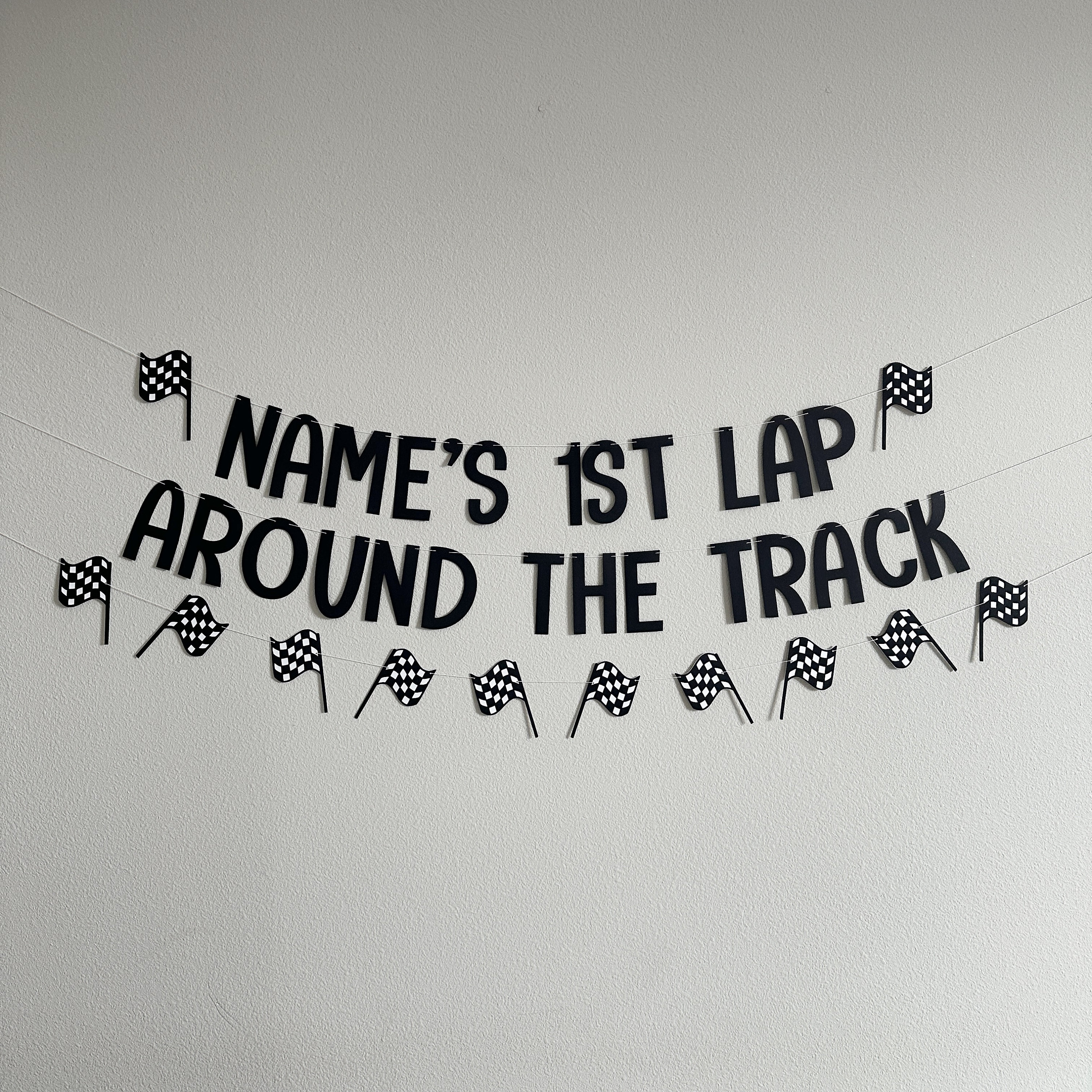 1st Lap Around the Track, Racing 1st Birthday Decorations, 1st Birthday ...