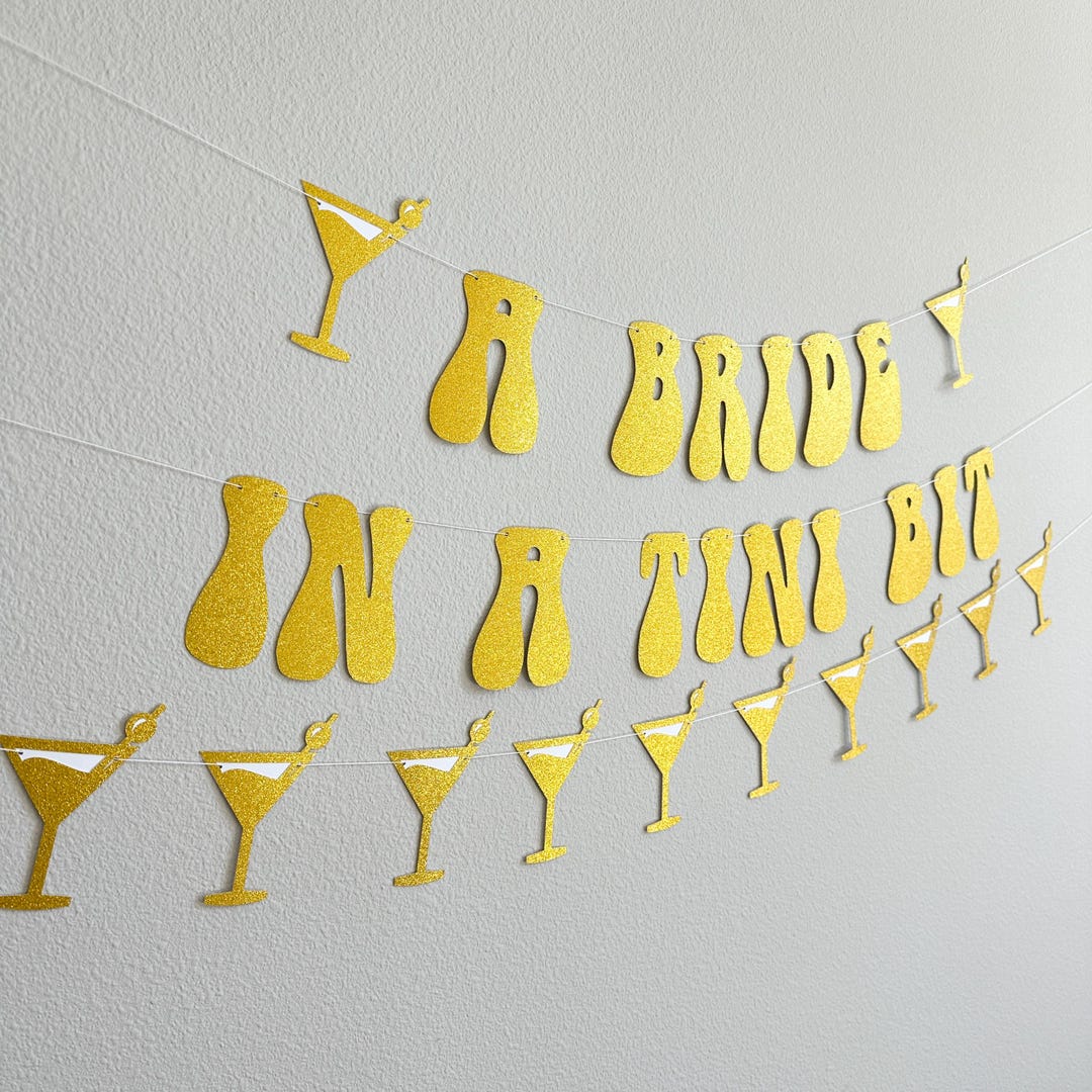 A Bride in a Tini Bit Banner, Martini Bachelorette Decorations, Espresso Martini Bridal Shower Banner, Tini Bridal Shower Decor - Canada