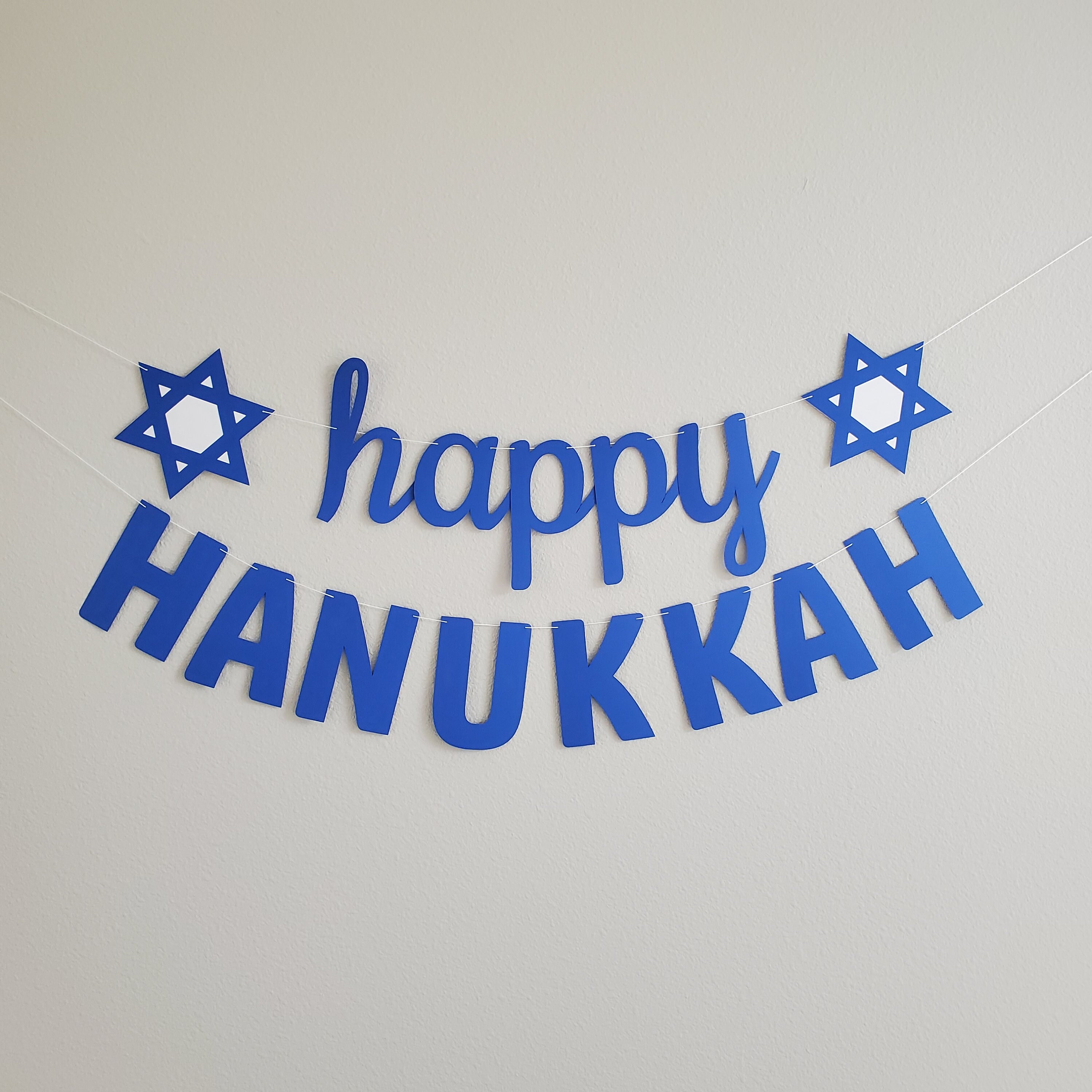 Happy Hanukkah Happy Hanukkah Banner Hanukkah Celebration - Etsy
