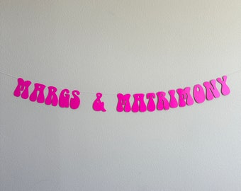 Margs & Matrimony, Margs And Matrimony Decorations, Bachelorette Party Decorations, Margarita Bachelorette