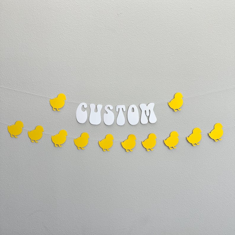 Custom Chick Banner, Custom Chick Themed Banner, Chick Decorations ...