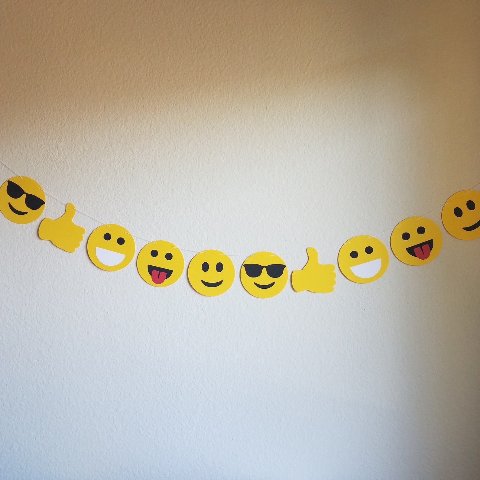 Emoji Garland Emoji Party Garland Emoji Party Decorations Etsy
