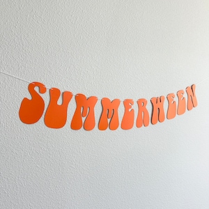 Summerween, Summer Halloween Party Decorations, Summerween Decorations, Summerween Party Banner