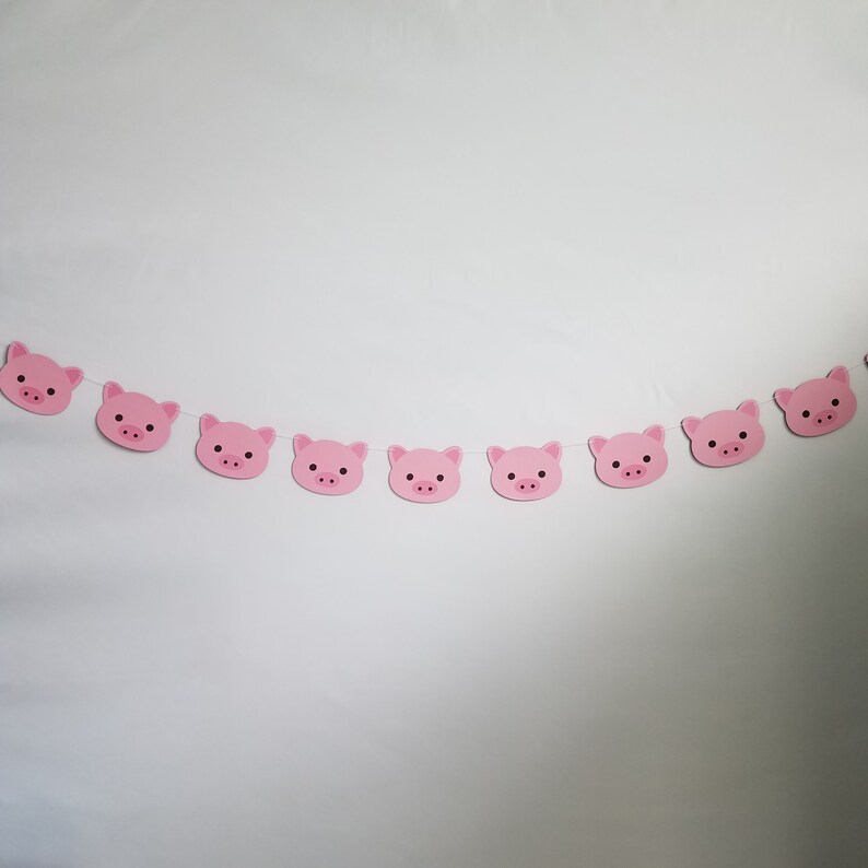 Pig Decor Cute Pig Decorations Pig Baby Room Decorations Babies Room Pigs Pigs Birthday Party Decorations Pig Banner Pig Garland