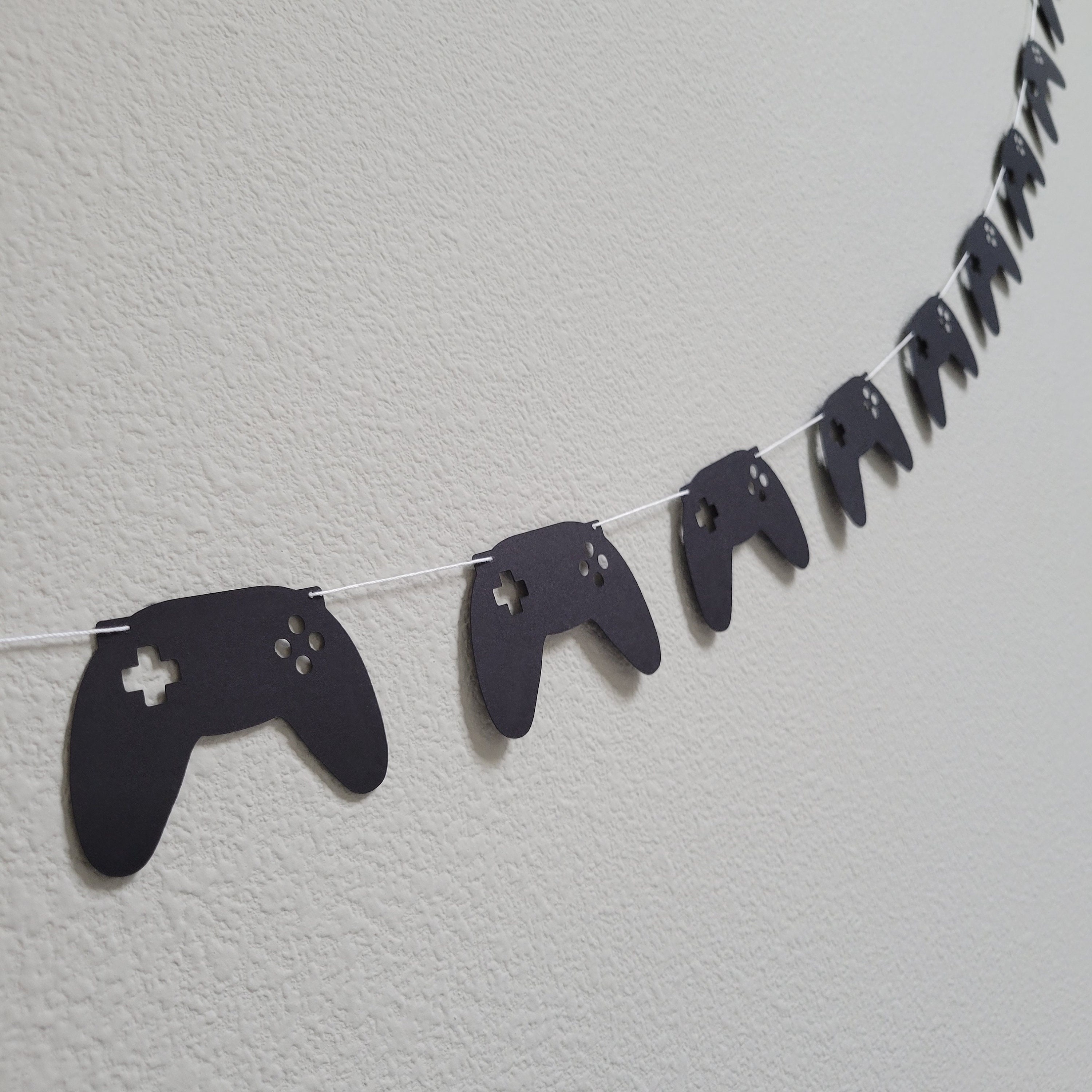Controller Garland, Controller Banner, Controller Decorations, Gamer Party, Gamer Decorations, Video Game, Computer Gamer