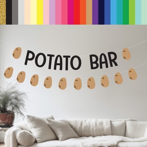 Potato Bar, Potato Bar Banner, Potato Bar Decorations, Mashed Potato Bar, Custom Potato Banner, Potato Decorations, Potato Theme
