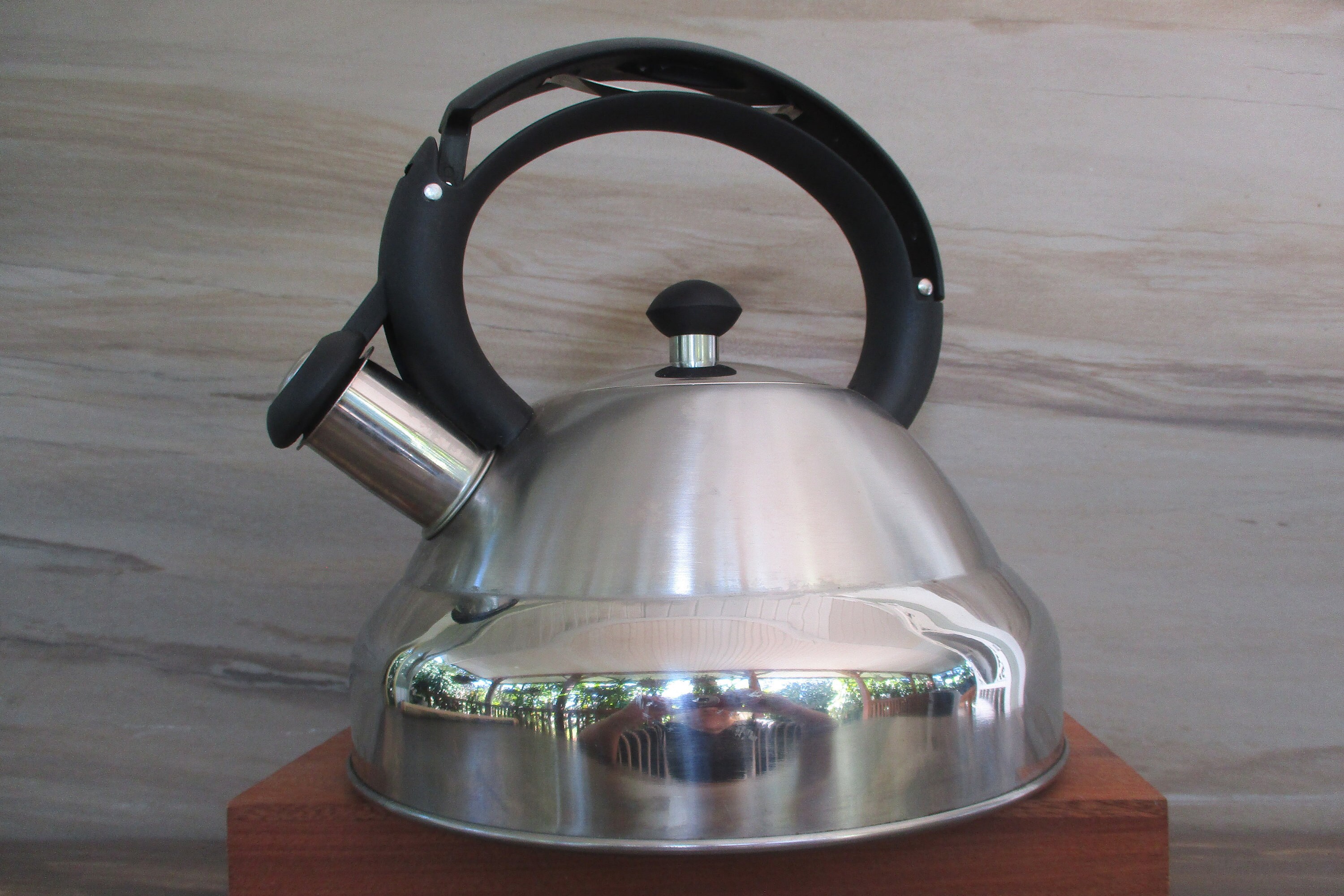 Vintage Stainless Steel Tea Kettle Retro KettleWhistling Etsy