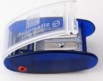 KUM BLUE LONGPOINTER Temperamatite con 2 lame di ricambio.