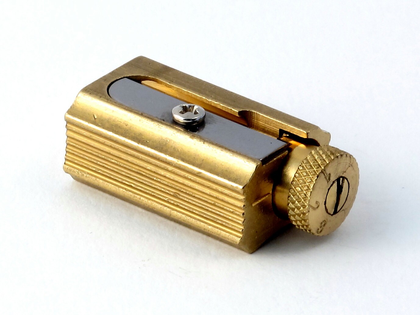 DUX BRASS VARIABLE Pencil Sharpener With 3 Spare Blades. Etsy UK