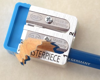 KUM MASTERPIECE LONGPOINTER Pencil Sharpener with 2 Spare Blades.