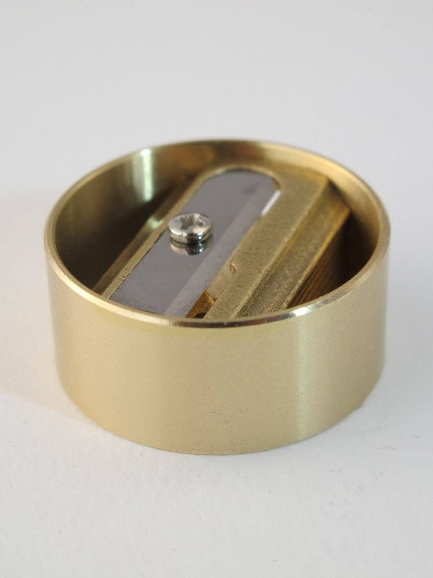 DUX 1950s Retro Brass Pencil Sharpener With 3 Spare Blades. Etsy