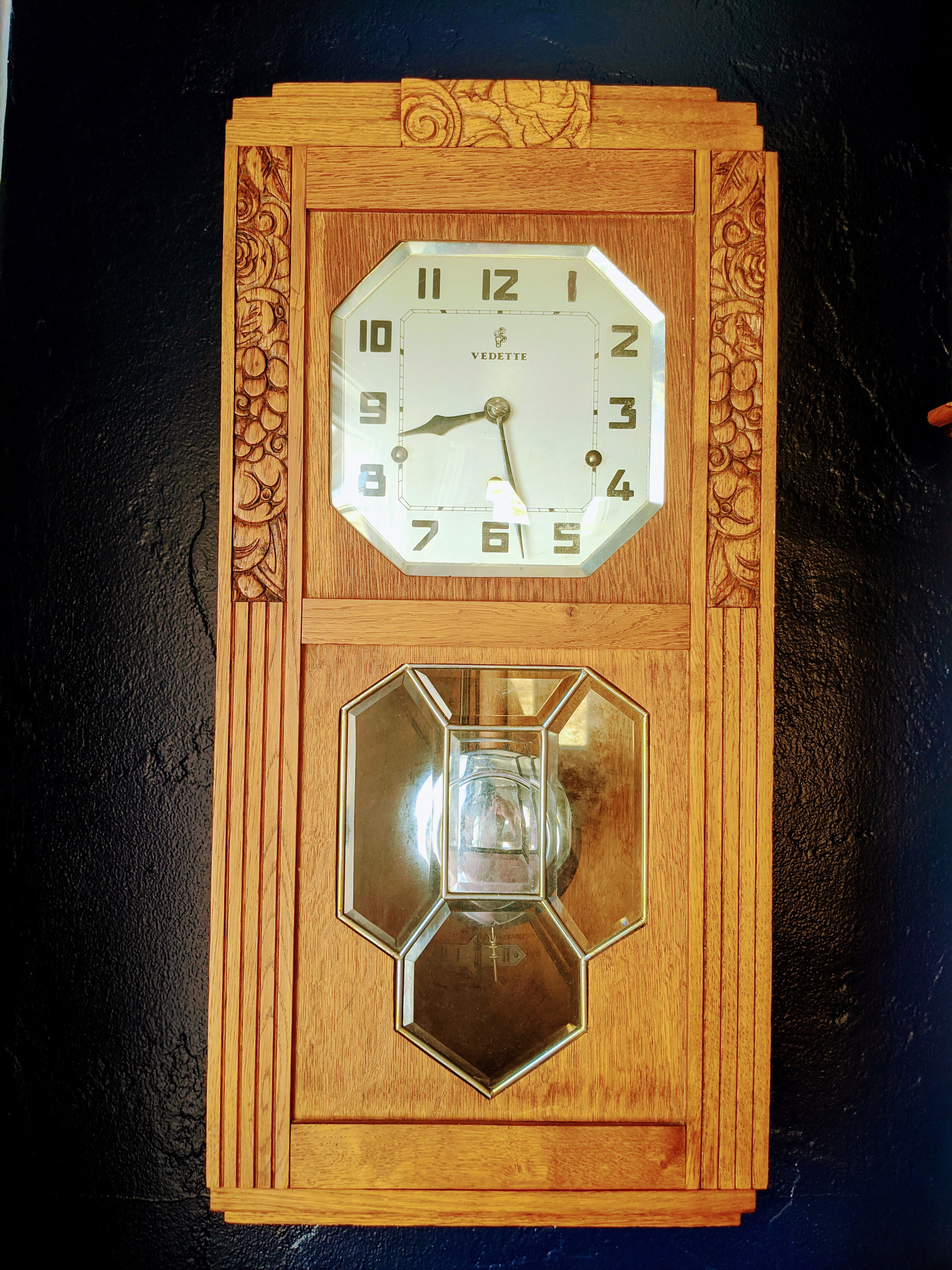 Sold at Auction: ODO, FRANCE ca.1930, ODO, FRANCE ca.1930 Beau régulateur  carillon Art-Déco