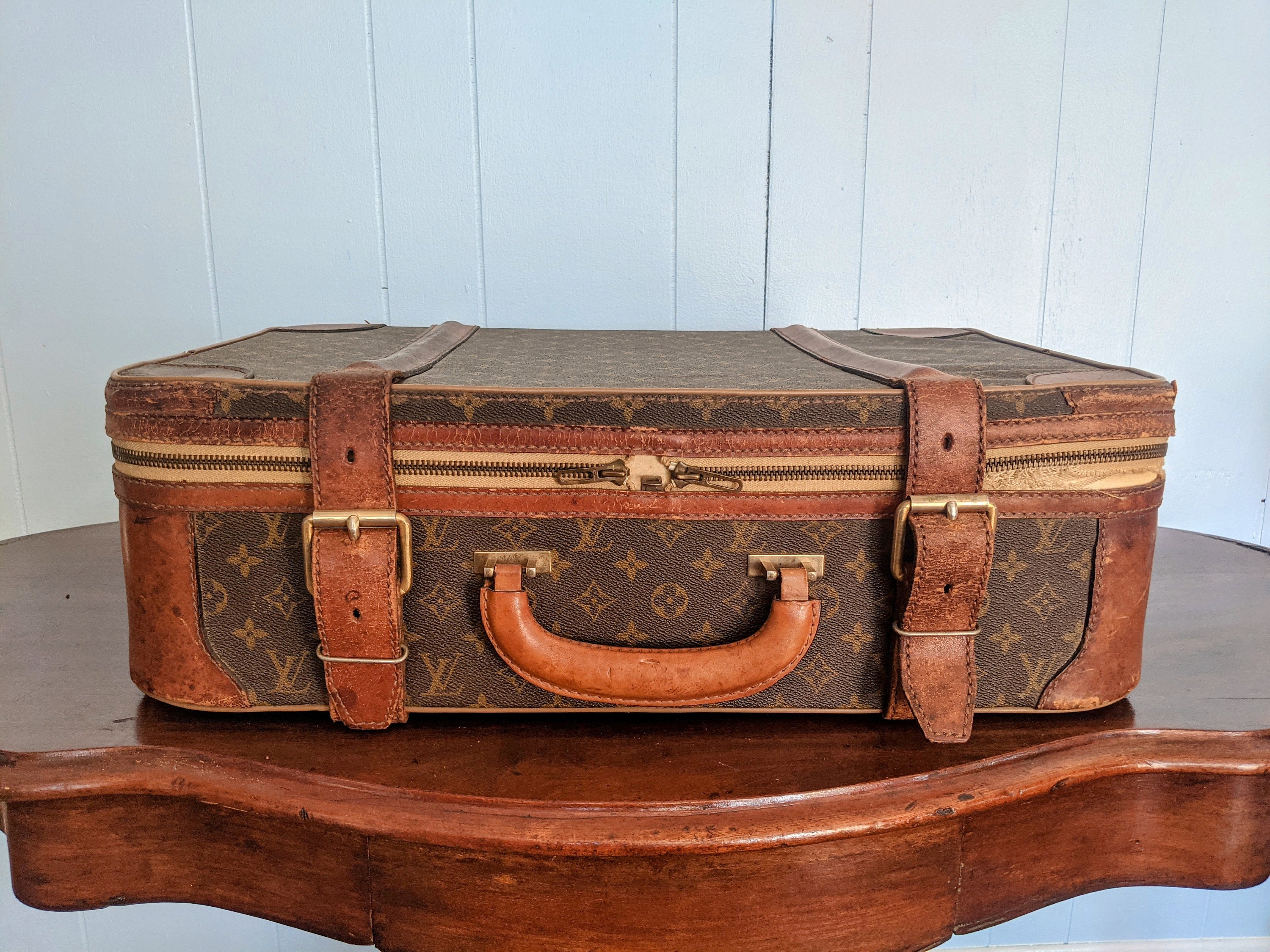 1960s Authentic Louis Vuitton Luggage Pieces - a Pair