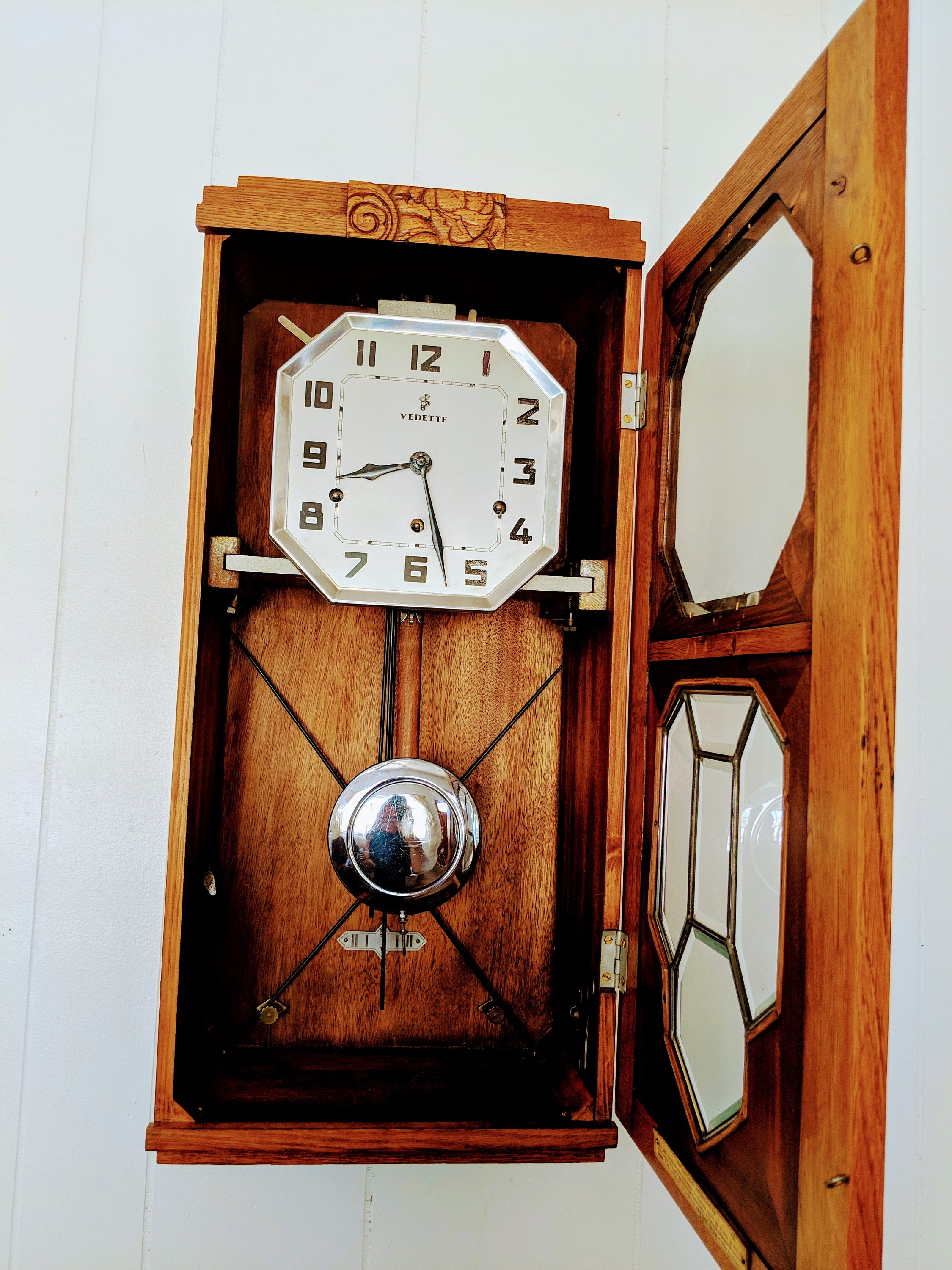 Clock Carillon Westminster Vedette With Key French Art Decola Joie De
