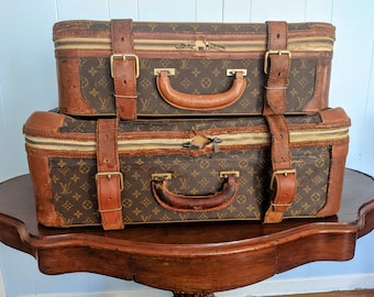 Louis Vuitton Pair of Luggage & Travel Bag 1930s LA -  Ireland