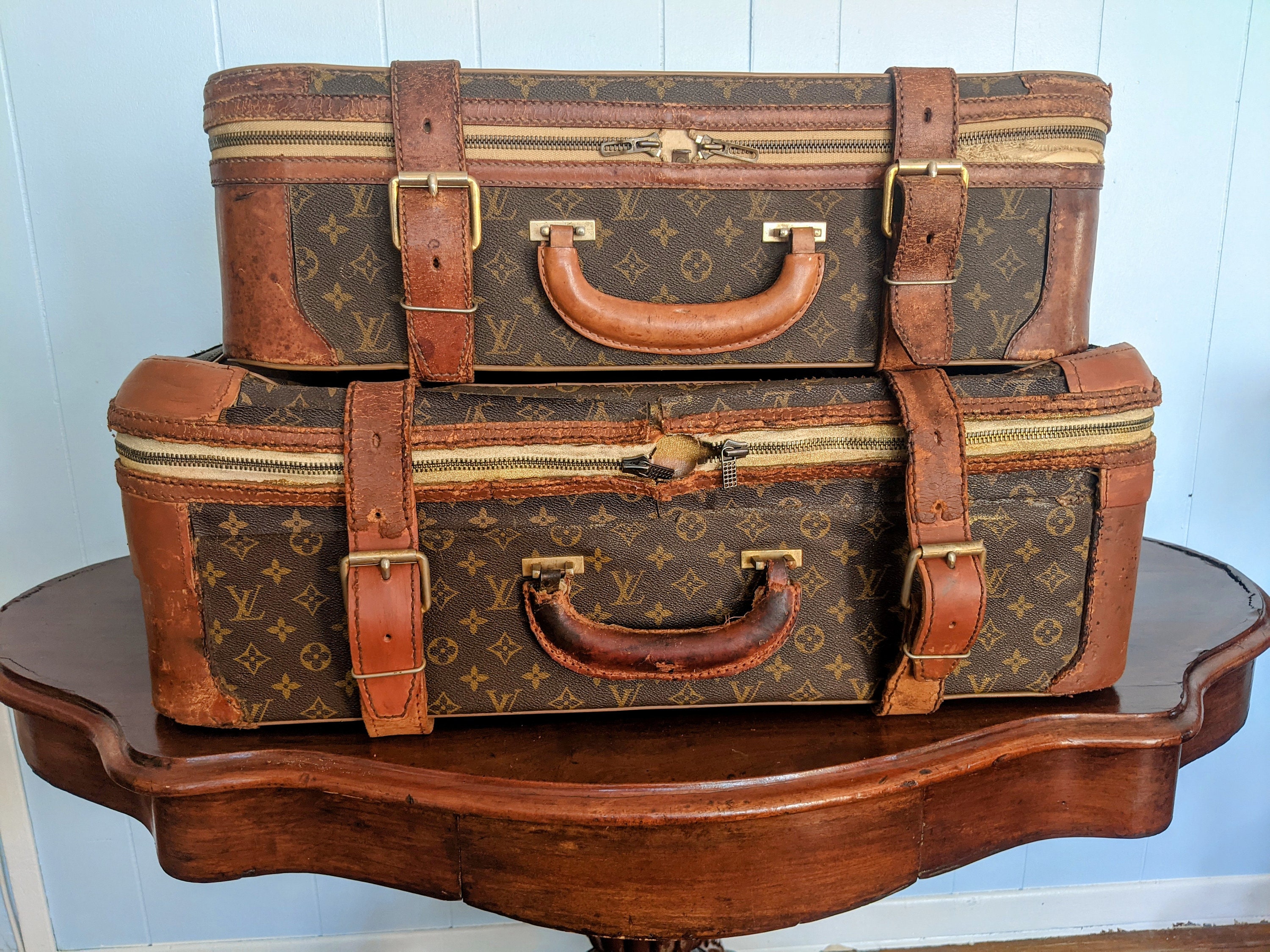 Louis Vuitton Pair of Luggage & Travel Bag 1930s LA -  Finland