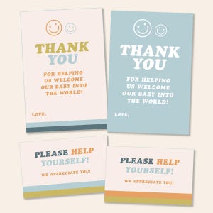 Labor & Delivery Nurse Thank You Tags for Baby Boy (Digital Download)