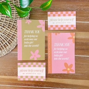 Floral Labor & Delivery Nurse Thank You Tags, Digital Thank You Cards, Floral Nurse Thank you Cards