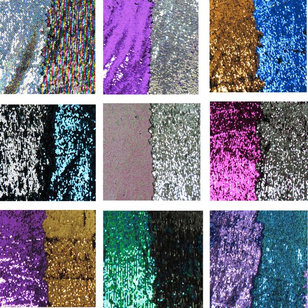 Reversible Sequin Fabric Etsy