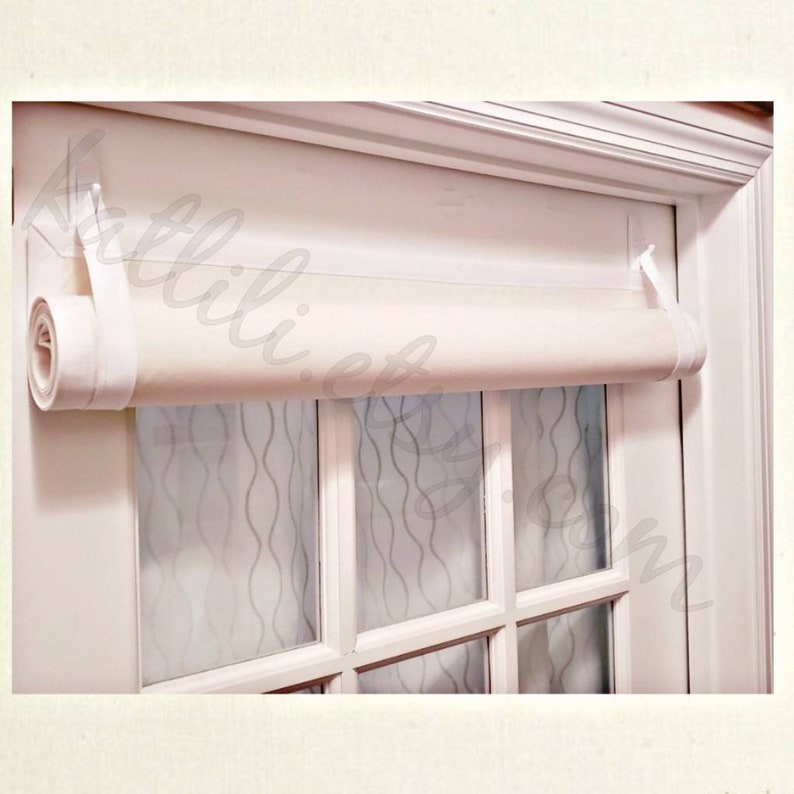Roll Up Door Shade Easy Install Glass Door Custom Etsy