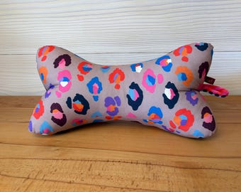 Reading pillow leopard print colorful