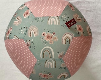 NEW! Rainbow polka dot balloon cover, green and pink