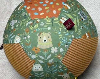 Balloon cover, baby ball, animals, stripes, polka dots, Westfalenstoffe