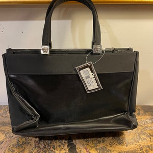 Gianni Versace Bolso Vintage Nuevo Negro