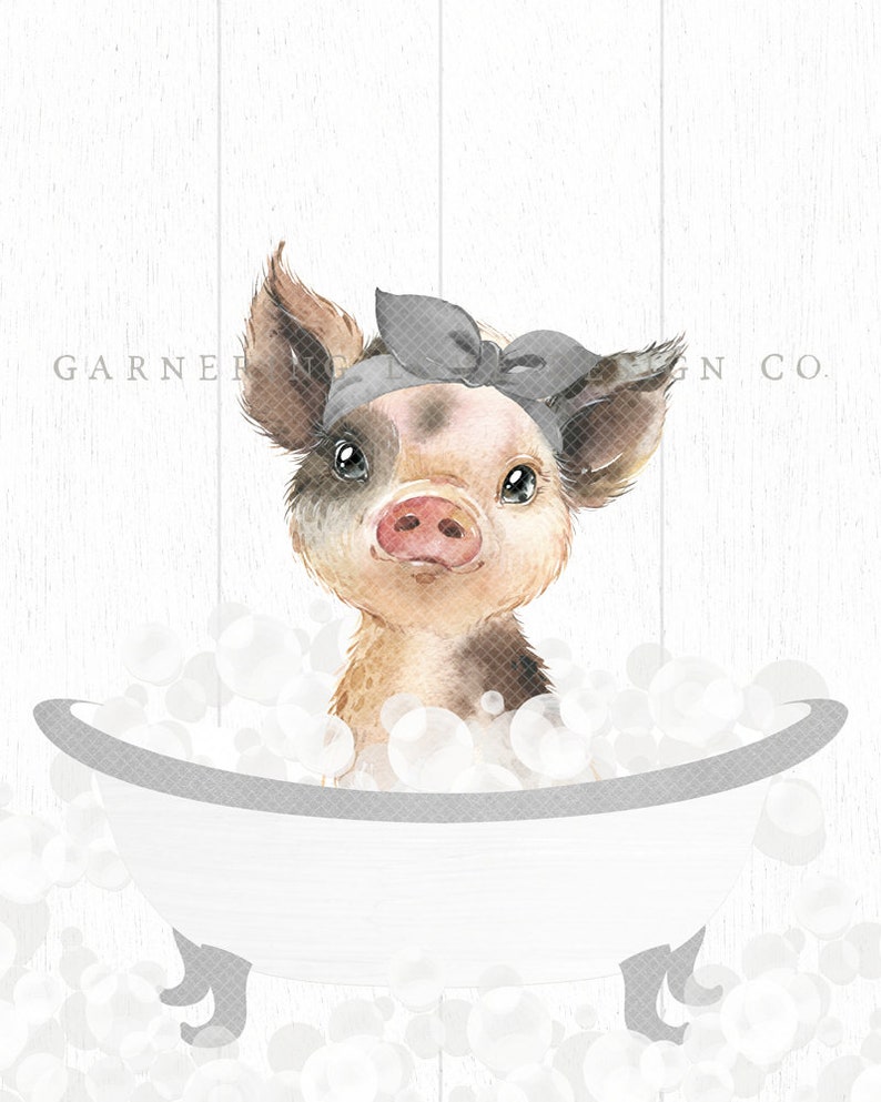 FARMHOUSE BATHROOM PRINTS Rustic Bathroom Art Modern Etsy