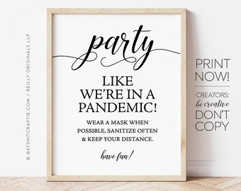 Sign for parties | Etsy