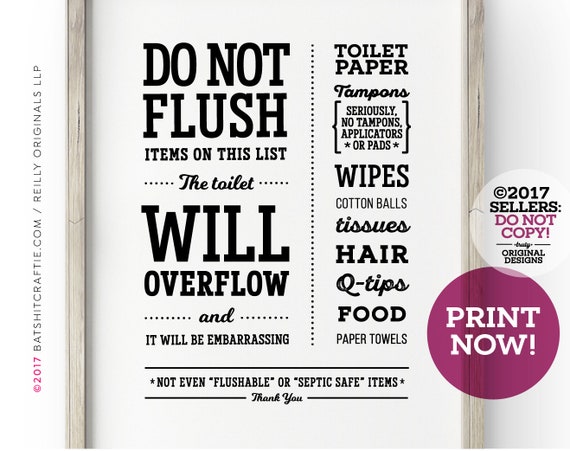 Cartello Decorativo In Legno Per Bagno 'Please Do Not Flush' 12,7x12,7 Cm, Scritta Divertente, Stile Rustico Fattoria