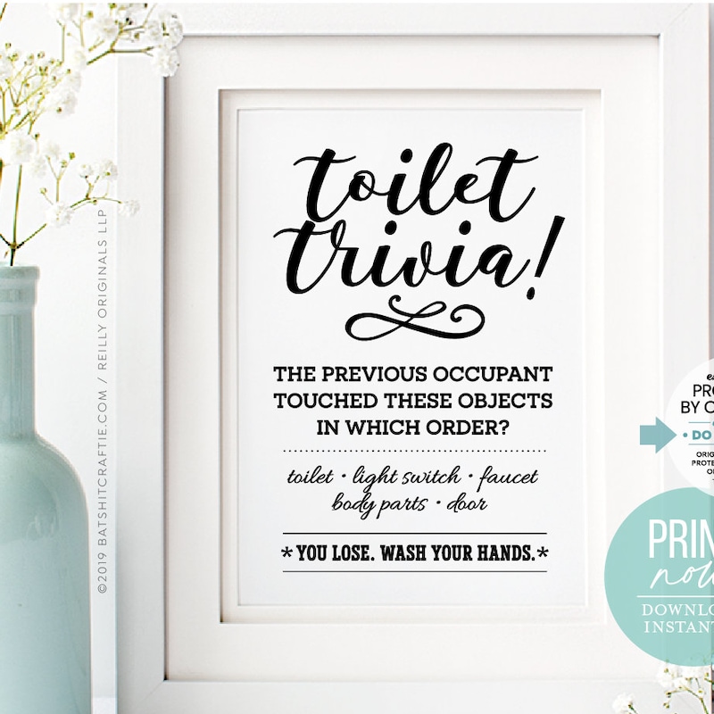 SEGNALETICA BAGNO SIMBOLO WC Identificazione Divertente Decorazione Bagno EUR 9,19 - IT - Foto 13