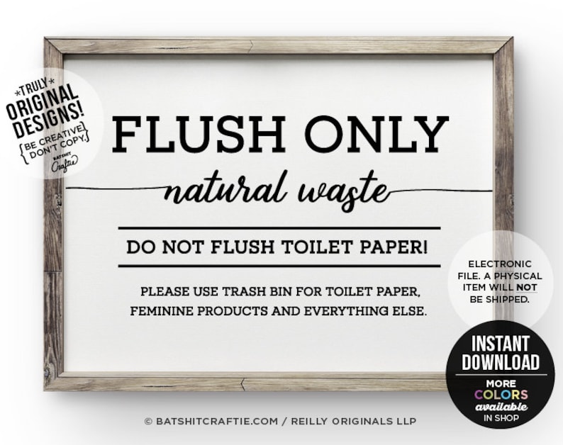 Free Printable Do Not Flush Toilet Paper Signs - Get What You Need For Free