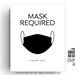 Simple Face Mask Required PRINTABLE SIGN Office Workplace Restaurant ...