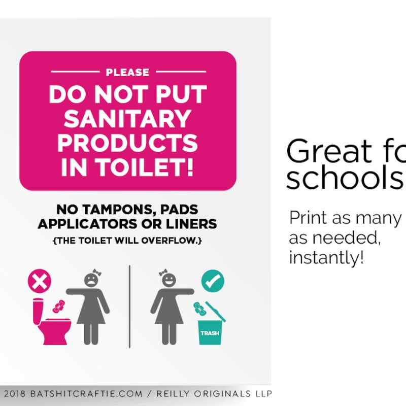 Bathroom Toilet Stickers - Etsy