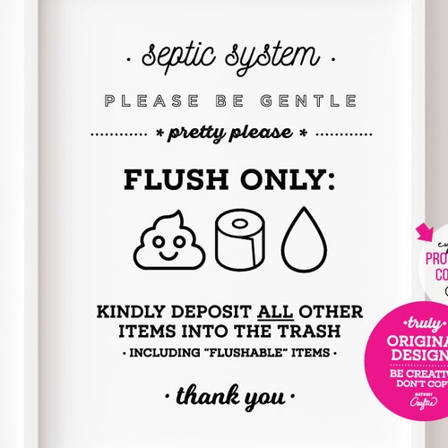 Flush Only Toilet Paper Printable Sign Spanish No Sanitary Etsy