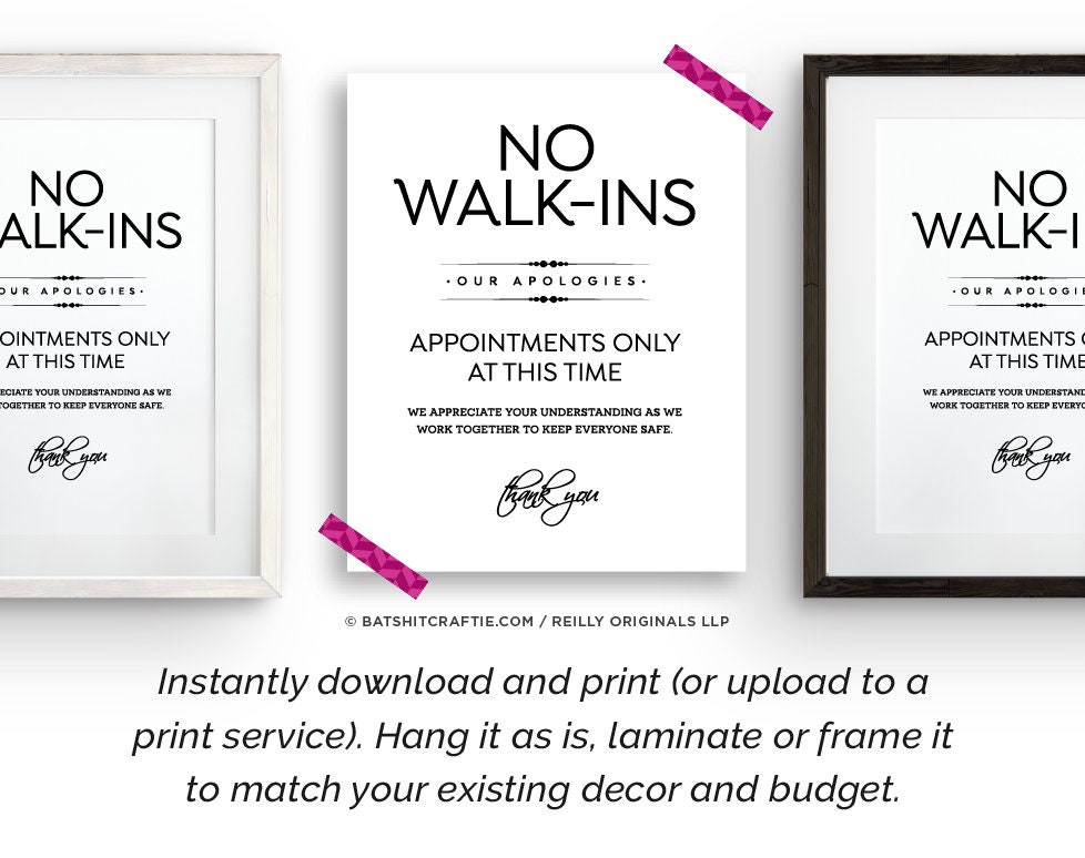 no-walk-ins-by-appointment-only-printable-sign-modern-simple-poster-store-cute-wash-hand-social-distance-wear-mask-hair-nail-salon-spa-etsy