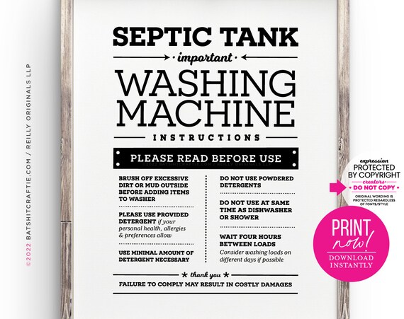 Washing 2024 machine rules