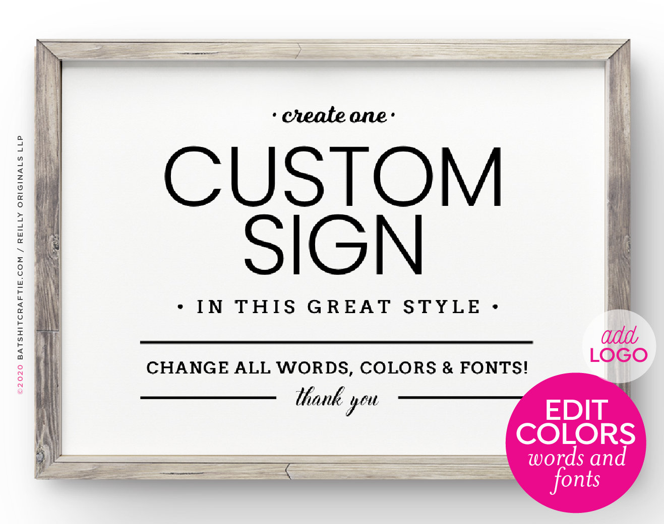 8x10 Fully editable template Create ONE Custom | Etsy