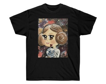 PRINCESS LEIA SHIRT, Unisex Tee Shirts, Princess Leia gift, star warsshirt, Carrie Fisher Shirt, R2D2 shirt, R2D2 gift, Droid Shirt,