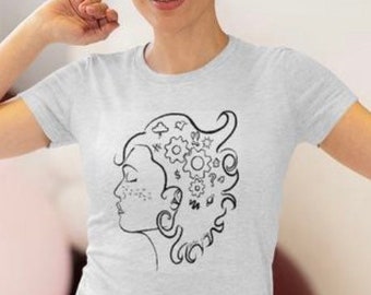 FASHION SHIRTS For Women, Surrealism Shirts, Surreal Clothing, mental health awareness shirts, Anxiety Awareness, Anxiety Shirts For Women