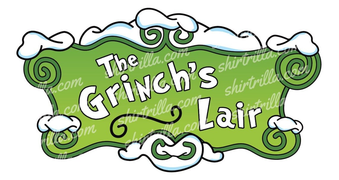 The Grinch's Lair Vector and PNG Download - Etsy