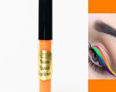 Neon Orange Eyeliner - Water-proof, Smudge-proof, Long-lasting. Dries matte, pigmented, alcohol free, non-irritating. Black light reactive.