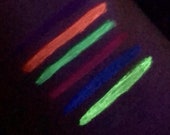 NEON LIQUID EYELINERS, Pink, Yellow, Blue, Orange, Green, Blue, Neon Eye liners, Pigment, Glow In The Dark, Makeup,Pigments liners,Eyeshadow