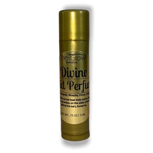 Solid Perfume - Divine - Balm Tube | Organic Ingredients | Versatile and Portable | Easy To Carry | Woodsy Floral Musk