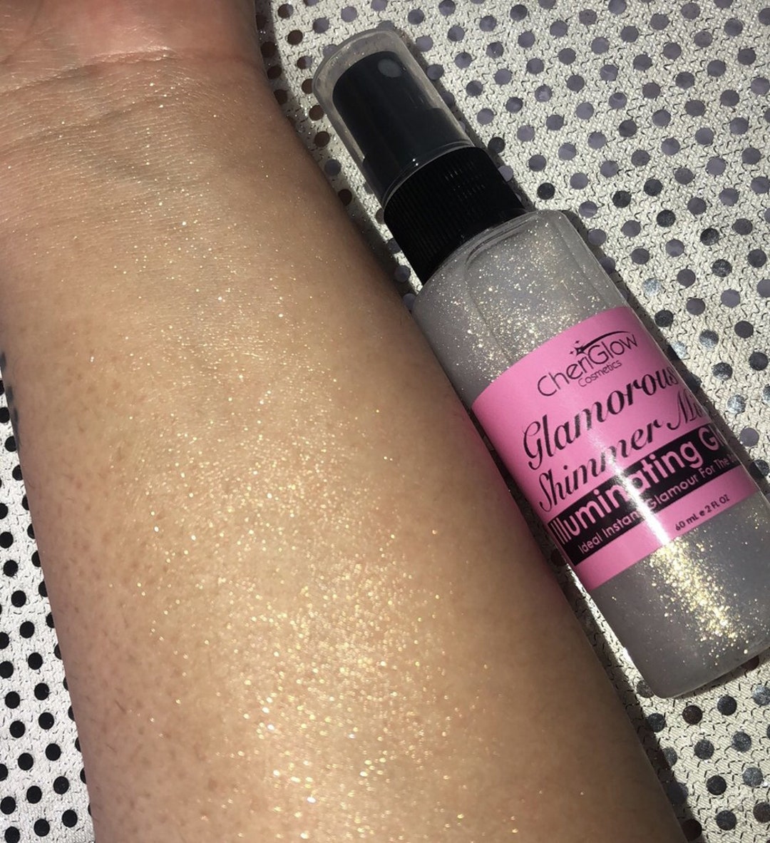 Deosdum Body Glitter Spray, Quick Drying Shimmery Spray Long