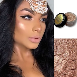 Afrodite - Lös diamant highlighter - - Luminizer - Skimrande puder - Ansiktsglöd - Långvarig - Rouge Mjukrosa - Smörig glans